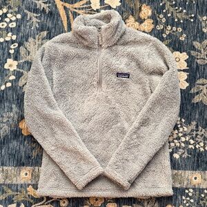Patagonia Women's Light Gray Los Gatos Fleece 1/4 Zip Pullover